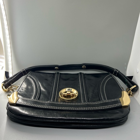 Milly Designer Leather Shoulder Bag Black - Picture 4 of 5
